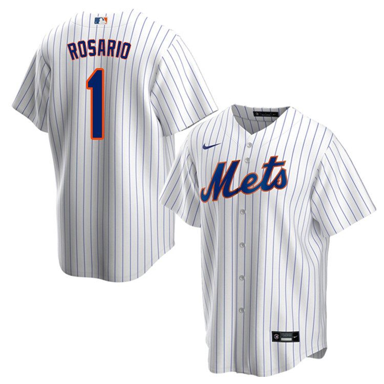 Nike Men #1 Amed Rosario New York Mets Baseball Jerseys Sale-White